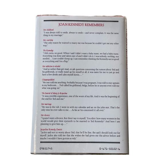 Living With The Kennedys The Joan Kennedy Story Hardcover Book29 - Picture 3 of 3